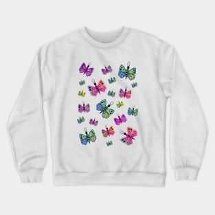 Colorful Butterflies Crewneck Sweatshirt